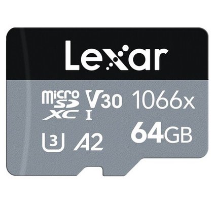 Lexar%20Professional%201066x%20Class%2010%20UHS-I%20U3%20A2%20V30%2064%20GB%20Micro%20SD%20Kart