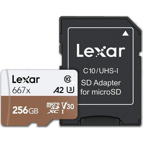 Lexar%20256GB%20Micro%20SDXC%20667X%20UHS%20I%20U3%20V30%20Hafıza%20Kartı