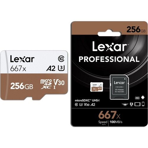 Lexar%20256GB%20Micro%20SDXC%20667X%20UHS%20I%20U3%20V30%20Hafıza%20Kartı