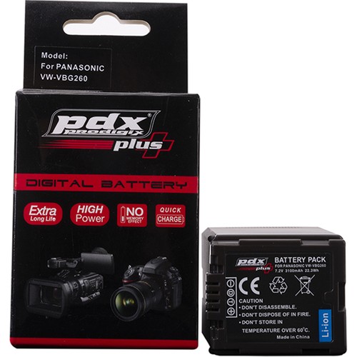 PDX%20Panasonic%20Vbg260%20Batarya%20Pil