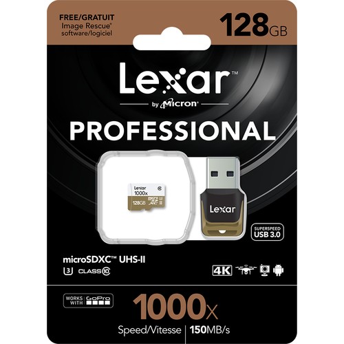 Lexar%20128%20GB%20UHS-II%201000x%20MicroSDXC%20Hafıza%20Kartı